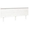 Tête de lit Blanc 204x6x82,5 cm Bois massif de pin 