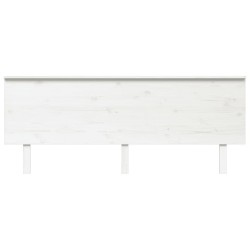 Tête de lit Blanc 204x6x82,5 cm Bois massif de pin 