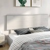 Tête de lit Blanc 204x6x82,5 cm Bois massif de pin 
