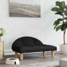 Lit pour chien noir 70x52x30 cm tissu 
