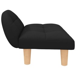 Lit pour chien noir 70x52x30 cm tissu 
