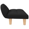 Lit pour chien noir 70x52x30 cm tissu 
