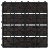 Carreaux de terrasse 22 pcs 30 x 30 cm 2 m² WPC Marron foncé 