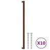 Poignées d'armoire 10 pcs bronze 480 mm acier inoxydable 