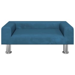 Canapé pour enfants bleu 70x45x26,5 cm velours 