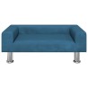 Canapé pour enfants bleu 70x45x26,5 cm velours 