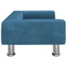 Lit pour chien bleu 70x45x26,5 cm velours 