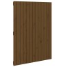 Tête de lit murale Marron miel 82,5x3x110 cm Bois massif de pin 