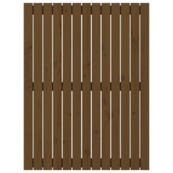 Tête de lit murale Marron miel 82,5x3x110 cm Bois massif de pin 