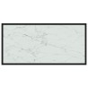 Table basse Blanc 100x50x35 cm Verre trempé 