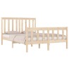 Cadre de lit sans matelas bois massif 