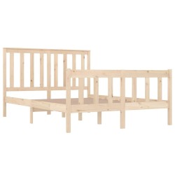 Cadre de lit sans matelas bois massif 