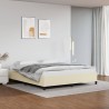Cadre de lit sans matelas crème 180x200 cm similicuir 