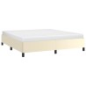 Cadre de lit sans matelas crème 180x200 cm similicuir 