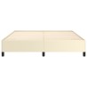 Cadre de lit sans matelas crème 180x200 cm similicuir 