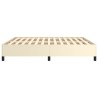 Cadre de lit sans matelas crème 180x200 cm similicuir 