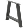 Pieds de table basse en forme de A 2 pièces Anthracite 70 x (42-43) cm Acier 