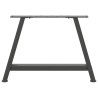 Pieds de table basse en forme de A 2 pièces Anthracite 70 x (42-43) cm Acier 
