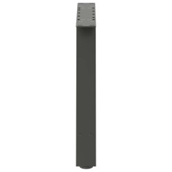 Pieds de table basse en forme de A 2 pièces Anthracite 70 x (42-43) cm Acier 