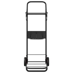 Chariot à selle pliable acier noir 