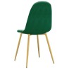 Chaises à manger lot de 2 Vert foncé Velours 