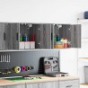 Armoires murales de garage 2 pcs sonoma gris bois d'ingénierie 