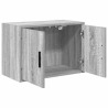 Armoires murales de garage 2 pcs sonoma gris bois d'ingénierie 