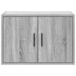 Armoires murales de garage 2 pcs sonoma gris bois d'ingénierie 