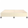 Cadre de lit sans matelas crème 180x200 cm similicuir 
