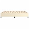 Cadre de lit sans matelas crème 180x200 cm similicuir 