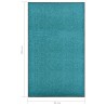 Paillasson lavable Cyan 90x150 cm 