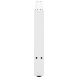 Pieds de table basse Blanc 2 pièces 70 x (42-43) cm Acier 