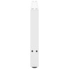 Pieds de table basse Blanc 2 pièces 70 x (42-43) cm Acier 