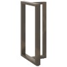 Pieds de table de bar en forme de T, 2 pièces, noir, 60 x 35 x (100-101) cm, acier 