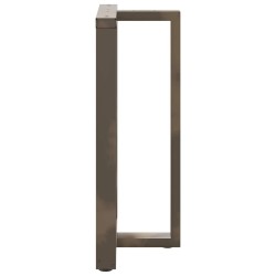 Pieds de table de bar en forme de T, 2 pièces, noir, 60 x 35 x (100-101) cm, acier 