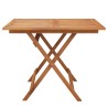Table pliable de jardin 90x90x75 cm bois d'acacia solide 