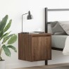 Tables de chevet murales 2 pcs chêne marron 38x34x40 cm 