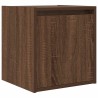 Tables de chevet murales 2 pcs chêne marron 38x34x40 cm 