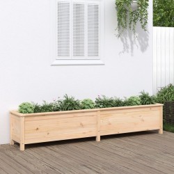 Lit surélevé de jardin 199,5x40x39 cm bois de pin massif 