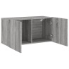 Meuble TV mural sonoma gris 80x30x41 cm 