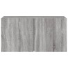 Meuble TV mural sonoma gris 80x30x41 cm 