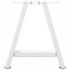 Pieds de table basse en forme de A, 2 pièces, blanc, 50 x (42-43) cm, acier 