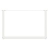 Pieds de table basse en U 2 pièces Blanc 60 x (42-43) cm Acier 