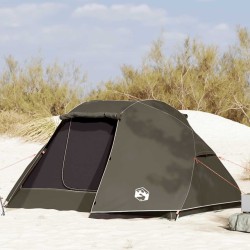Tente de pêche 5 personnes marron imperméable 