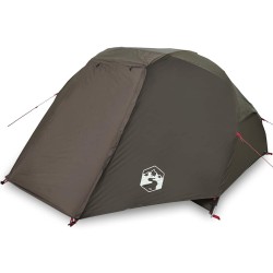 Tente de pêche 5 personnes marron imperméable 