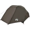 Tente de pêche 5 personnes marron imperméable 