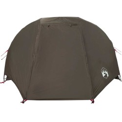 Tente de pêche 5 personnes marron imperméable 