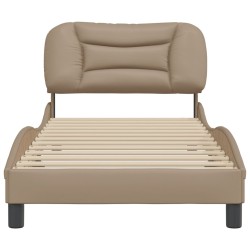 Cadre de lit sans matelas cappuccino 80x200 cm similicuir 