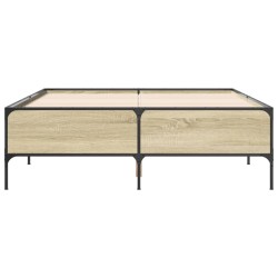 Cadre de lit sans matelas chêne sonoma 150x200 cm 