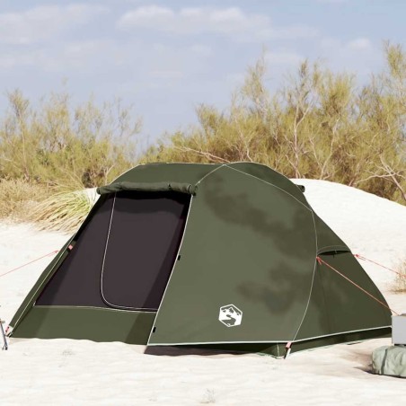 Tente de pêche 5 personnes vert olive imperméable 